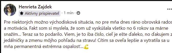 Komentár z komunity Zanzisan na Facebooku (4)