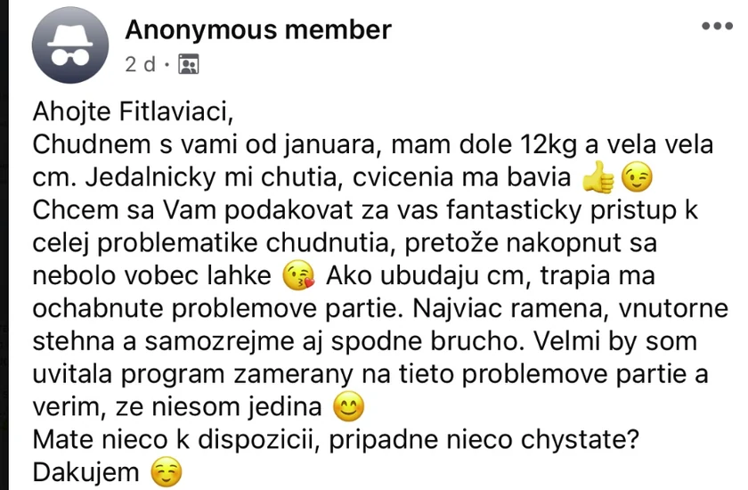 Komentár z komunity Zanzisan na Facebooku (7)