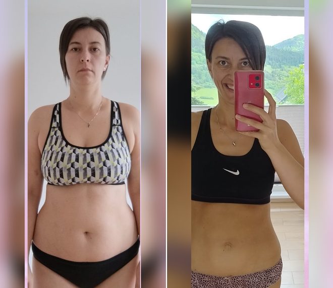 Premena – Denisa pred a po, mínus 14,5 kg
