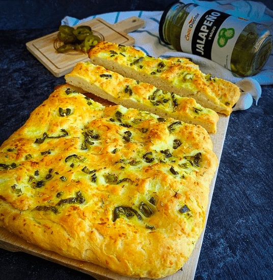 slané pečivo na oslavu foccacia