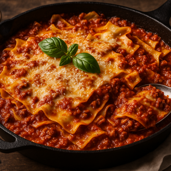 lasagne z jednej panvice, Talianska klasika v r&yacute;chlej&scaron;ej verzii &ndash; lasagne z jednej panvice