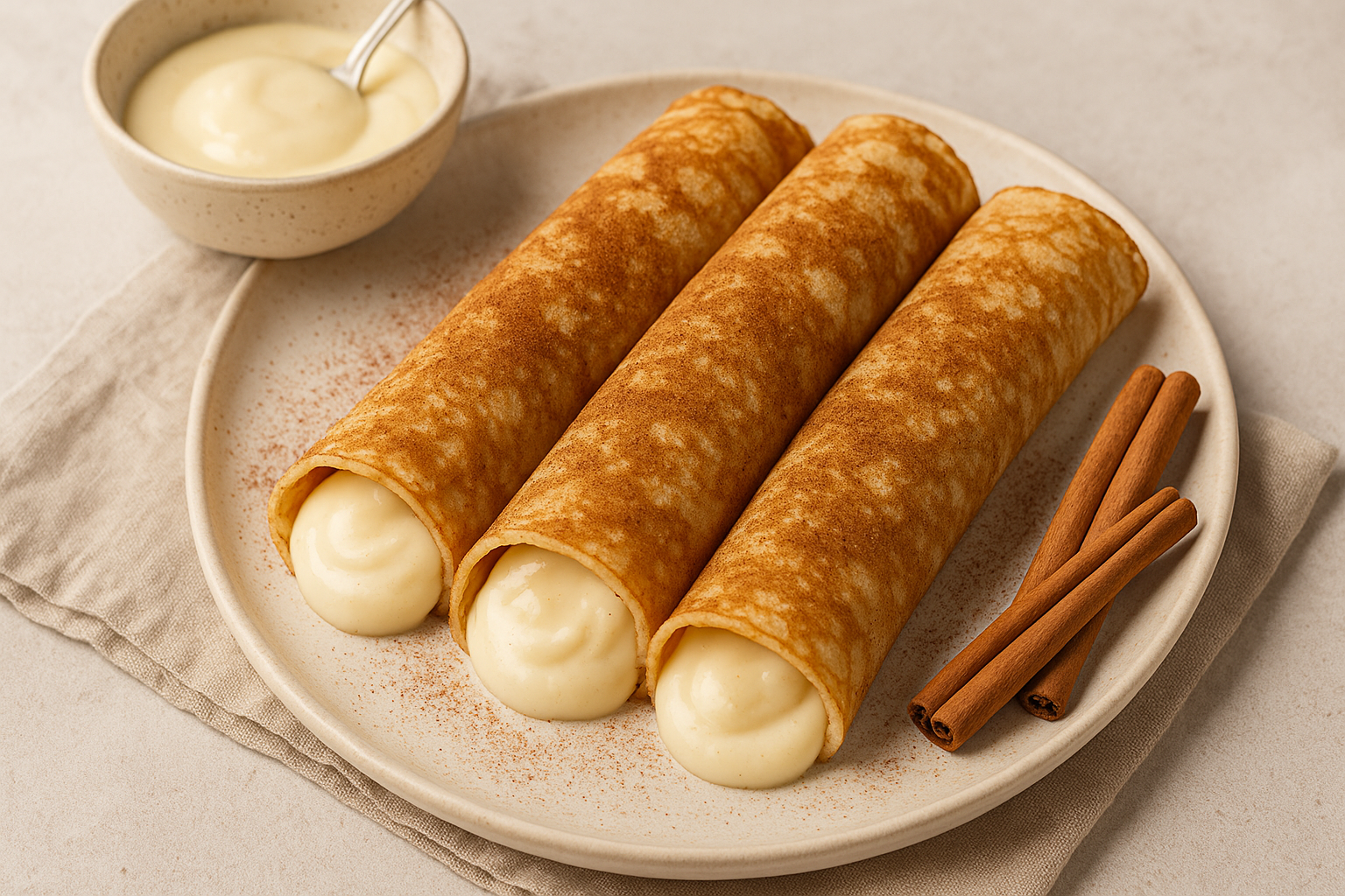 palacinky z kokosov&eacute;ho mlieka, &Scaron;koricov&eacute; pudingov&eacute; palacinky z kokosov&eacute;ho mlieka