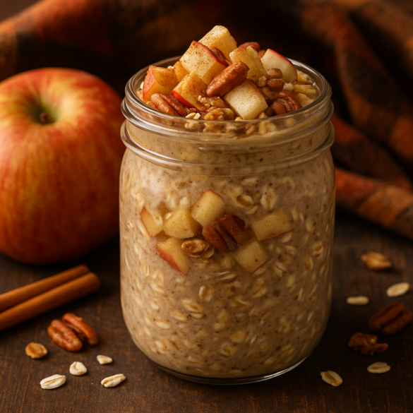 Jablkov&eacute; overnight oats, Jablkov&eacute; overnight oats v &scaron;t&yacute;le jesene