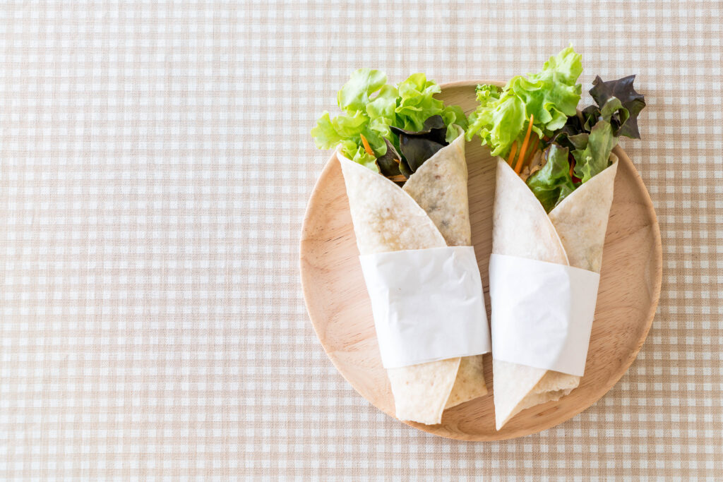 wrap so strúhaným tofu, Fit obed do ruky: Wrap so strúhaným tofu a zeleninou