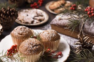 čokoládové muffiny, Čokoládové muffiny vo Vianočnej edícii